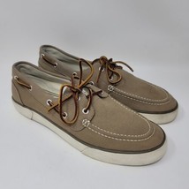 Polo Ralph Lauren Men’s Boat Shoes Size 10 D Sander Canvas Casual Sneakers - £26.99 GBP