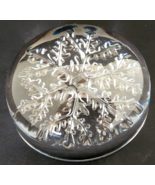 Avon Snowflake Dome Paperweight 24% Lead Crystal Vintage 80&#39;s Made in Fr... - $32.06 CAD