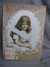 Metal Sign Set Hooton&#39;s Cocoa Retro Vintage Advertising - $24.74