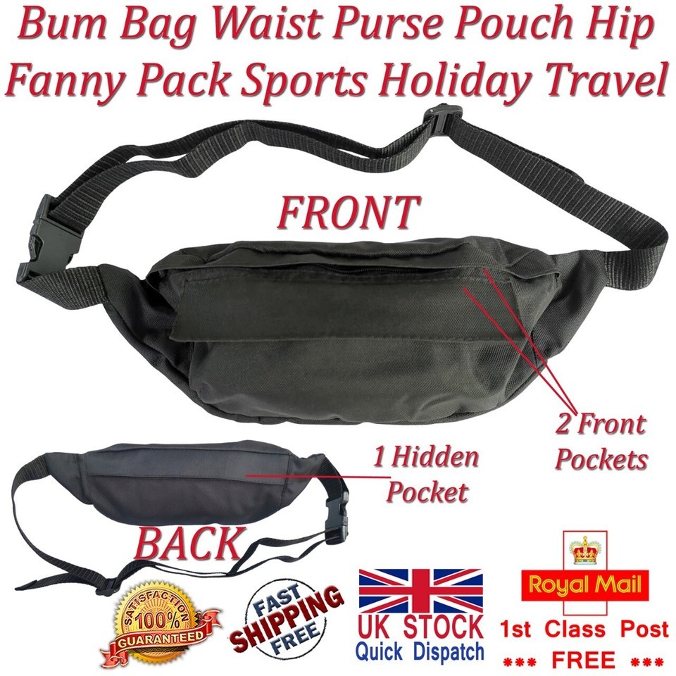 LTG PRO® Bum Bag Waist Purse Pouch Hip Fanny Pack Sports Holiday Travel ... - £5.89 GBP+