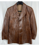 Vintage 1970s Grais Nappa Leather Jacket Mens 40 Reg. Angel Skin Retro - $97.01 CAD