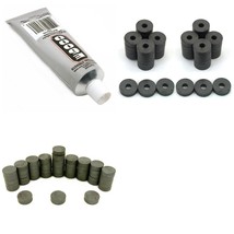 100 Round Magnets Arts &amp; Crafts 3/4&quot; E6000 3.7oz Industrial Strength Adh... - £21.47 GBP