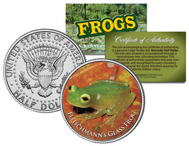 FLEISCHMANN&#39;S GLASS FROG * Collectible Frogs * JFK Kennedy Half Dollar U... - $226.66 MXN
