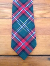 Vintage National Millennium Lochcarron 100% Wool Scottish Taran Plaid Skinny Tie - £28.84 GBP