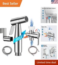Brushed Nickel Wall-Mounted Bidet Sprayer - Customize Your Cleaning Expe... - $1,195.64 MXN