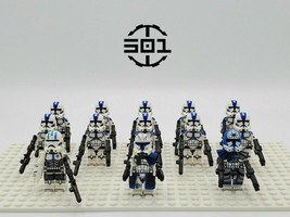 13pcs Star Wars 501st Squadron Captain Rex Jesse Echo Clone troopers Minifigures - £20.53 GBP