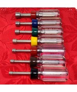 Vintage Craftsman 7 pc SAE Stubby Nut Driver Set 41988 3/16&quot;- 1/2&quot; -H- USA - $98.20 CAD