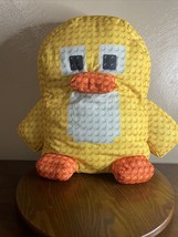 Nanco Plush Lego Pattern Character Stuffed Animal Chick/ Duck Large 15’’ Rare - £7.76 GBP