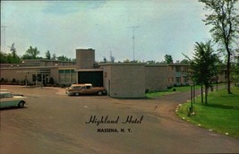 Vintage Postcard - Highland Hotel, Massena, Ny BK33 - £3.16 GBP