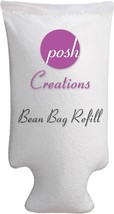 Posh Creations Filling Bean Bag Refill, 100 L, White With Ez-Pour Zipper Spout - £25.40 GBP