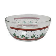 KIG Malaysia Holly Berry Christmas Serving Bowl Vintage 6&quot; Nut Berry Can... - $13.06