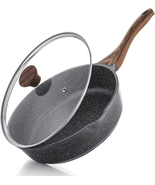 Nonstick Skillet, Deep Frying Pan 10/11/12-Inch, Saute Pan with Lid, Sta... - $77.34 CAD