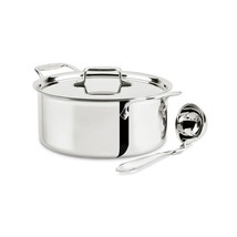 All-clad D5 Stainless Polished 5-ply 6 qt Ultimate Soup Pot &amp; lid and 14&quot; Ladle - £125.86 GBP