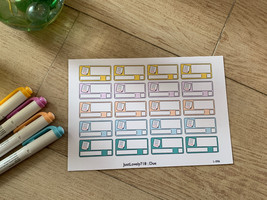 Due Label | Homemade Functional Write- On Planner Stickers, Due Reminder - $61.30 MXN