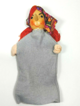 Vintage Sonneberger German Red Hair Girl Hand Puppet Handspiel Puppen Wo... - $9.95