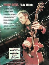 Nils Lofgren (Bruce Springsteen) 2000 Takamine EF508C acoustic guitar ad print - $4.01