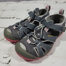 Keen Trail Shoes Girls Sz 12 Gray Pink Hiking Water Sandals  - £15.82 GBP