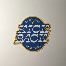 Dutch Bros Sticker January 2021 Kick Back Blue &amp; White - $3.87