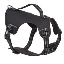 Black Reflective Nylon Dog Harness Adjustable Padded High Visibility 4 S... - £28.68 GBP+