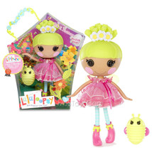 NEW Lalaloopsy 12&quot; Tall Button Rag Doll Pix E. Flutters+ Pet Green Firefly RARE - £62.34 GBP