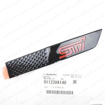 New Genuine OEM Subaru 15-16 WRX STi Black Passenger Fender Emblem Moldi... - $36.28