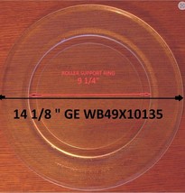 14 1/8&quot; GE WB49X10135 GLASS TURNTABLE PLATE / TRAY Brand New 9 1/4&quot; Fast... - $117.59