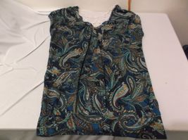 Faded Glory Women's Small (4-6) Cap Sleeve Lace Back Shirt 6603 - $11.60