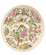 Vintage Porcelain Plate FAMILLE VERTE BirdS-Butterflies-Flowers-Green Le... - £110.79 GBP