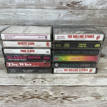 Vintage Rock Cassette Lot Of 12 Rolling Stones, The Who, Pink Floyd - £35.06 GBP