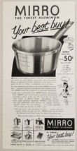 1953 Print Ad Mirro Aluminum Pots &amp; Pans,Tea Kettle,Percolators Manitowo... - $12.85