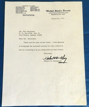 1976 Hubert Humphrey Personal Letter Senate Minnesota No Envelope NO COA - £18.10 GBP
