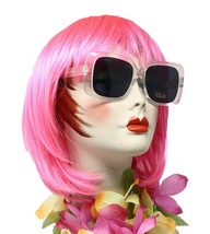 Clear Frame Dark Lens Bold Fashion Sunglasses - Fabulous Retro Shades - Hey Viv - £12.78 GBP