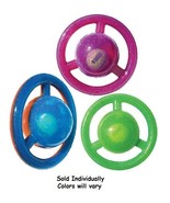 Jumbler Disc Dog Toy Tough Durable Fetch Tug 2-in-1 Squeaker Ball 7&quot; Col... - £21.39 GBP