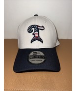 Tampa Tarpons MILB New Era 39THIRTY USA Patriotic NAVY &amp; Ivory Flex Fit ... - $19.31