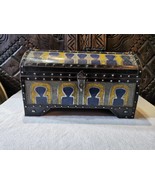chest ethnic handmade beautiful jewelery box with moroccan motif - £353.04 GBP