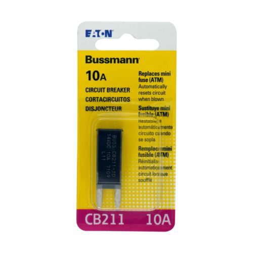 Bussmann (BP/CB211-10-RP) 10 Amp Type-I ATM Mini Circuit Breaker - $13.54