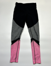 Garage Black Gray Pink Leggings Athletic Yoga Pants Poly Spandex Small - £11.81 GBP