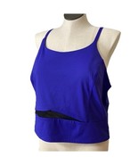 Tek Gear Ultrastretch Womens Plus Sz  2X Purple Cropped Tank Top Racerba... - $279.71 MXN