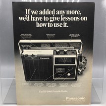 Vintage Magazine Ad Print Design Advertising Panasonic RF-1060 Portable Radio - £20.11 GBP