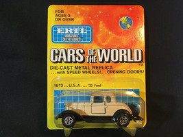 Ertl Cars Of The World &#39;32 Ford Coupe Cream Color Toy Car Made In Hong Kong - £15.76 GBP