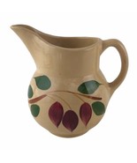 Vintage Watt Pottery Pitcher #15 American Red Bud Tear Drop Series USA 6... - $31.47