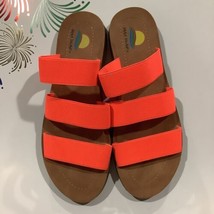 Maui Island Sandals Women&#39;s Size 8M Strappy Orange - £5.38 GBP