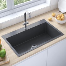  Handmade Kitchen Sink Black Stainless Steel - $172.99