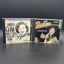 Lot of 2 Patsy Cline CDs Vol. 3 Don&#39;t Ever Leave Me Again &amp; 12 Greatest Hits - £10.02 GBP