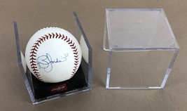 Brian Jordan #33 Los Angeles Dodgers Signed Official Rawlings Mlb Ball In Cube - £27.51 GBP