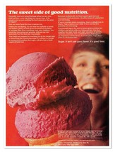 Sugar Association Good Nutrition Ice Cream Vintage 1972 Full-Page Magazi... - $9.70