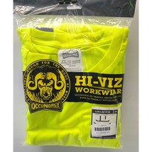 Occunomix Hi-Viz Workwear 2X Shirt High Visibility LUX-LSETP3B Yellow Long Slv - £15.99 GBP