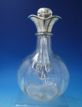 English Sterling Silver and Crystal Vinaigrette Bottle 8 1/4&quot; x 5 1/2&quot; (#5954) - £146.79 GBP