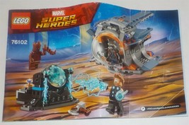 Lego Marvel Super Heroes Thor&#39;s Weapon Quest 76102 Instruction Manual Only LBX1 - £3.16 GBP