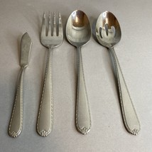 Hampton Rachelle Frost Serving Set - 4 Piece Stainless Flatware 18/10 KOREA - $29.88